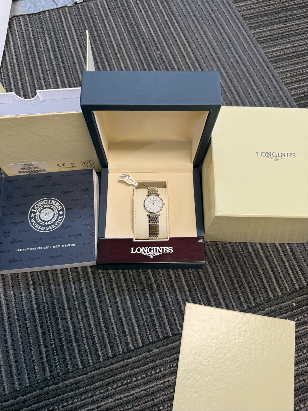 Longines La Grande Classique watch (stainless steel) never worn